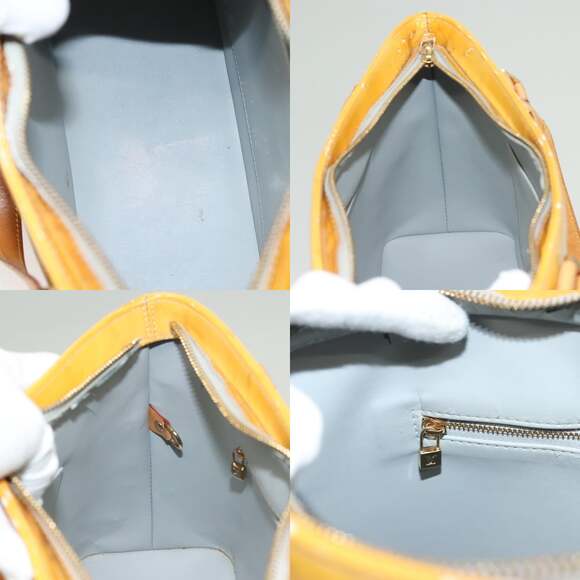 LOUIS VUITTON Monogram Vernis Houston Hand Bag Gris M91053 - Picture 12 of 13